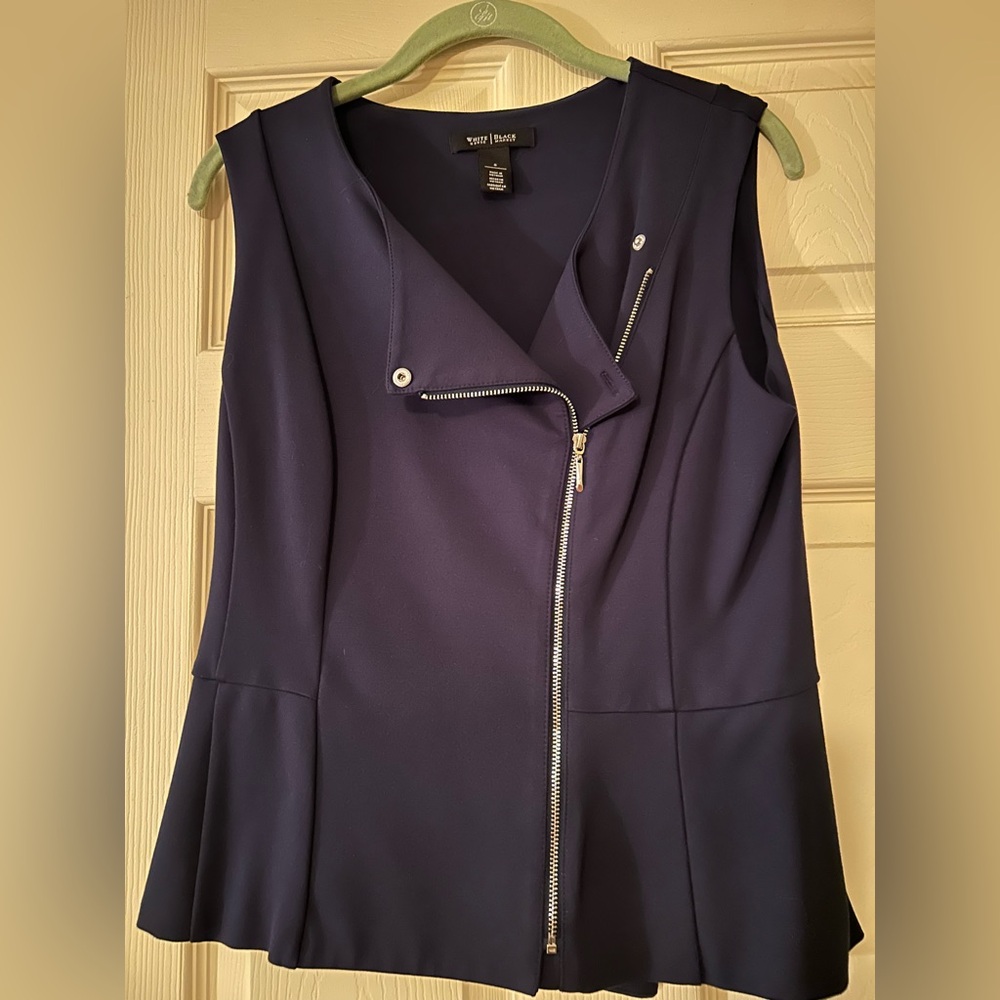 White House Black Market Midnight Blue Top